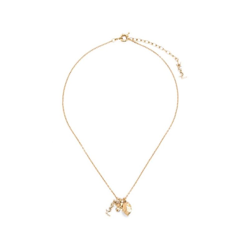 Saint Laurent Women Cassandre Flower Necklace